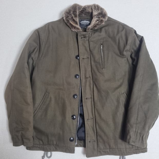 프리즘웍스 덱자켓 카키색 XL사이즈