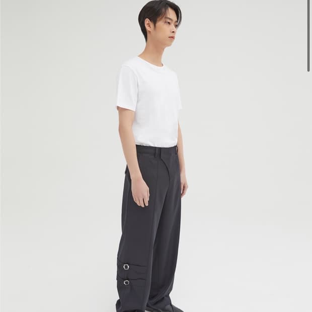 [M] 헬릭스클로딩 더블 스트랩 트라우저