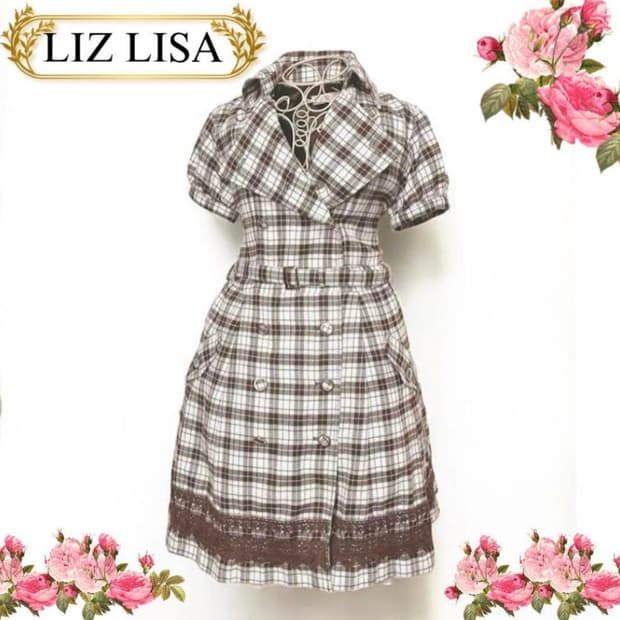 리즈리사 딸초 트렌치 원피스