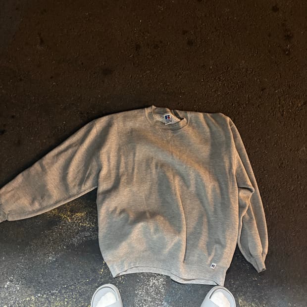 90s vintage russel crewneck grey XL