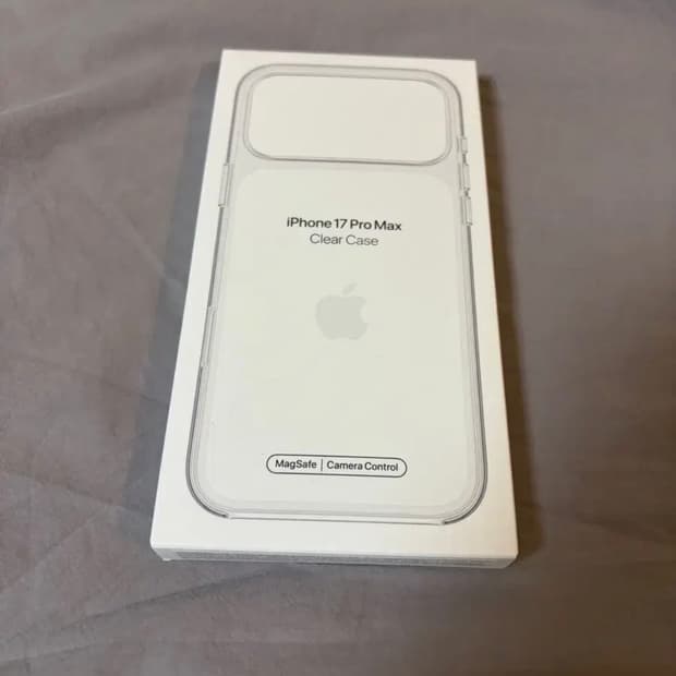 정품미개봉)애플 아이폰17프로맥스 맥세이프 투명케이스