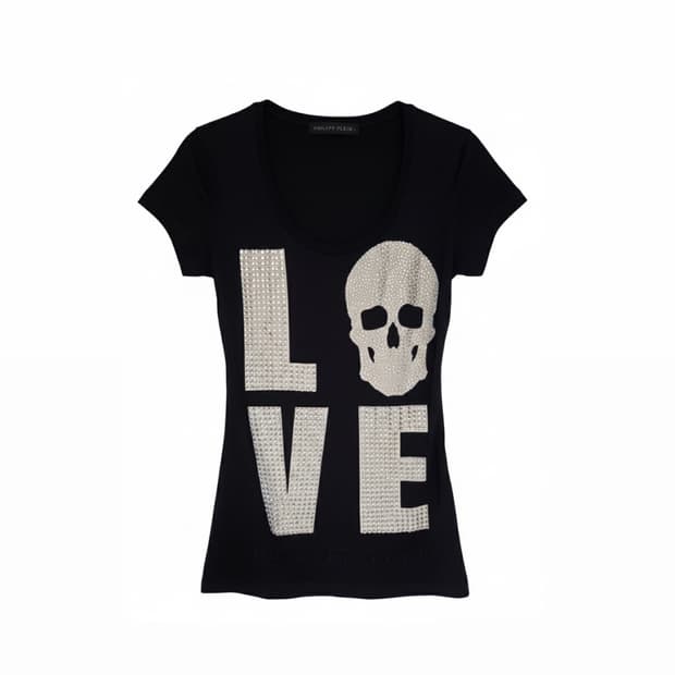 필립플레인 펑크 해골 티셔츠 S