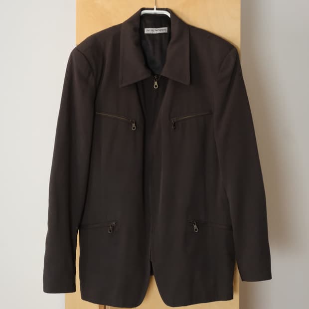 EMPORIO ARMANI Multi Zip Tailored Jacket