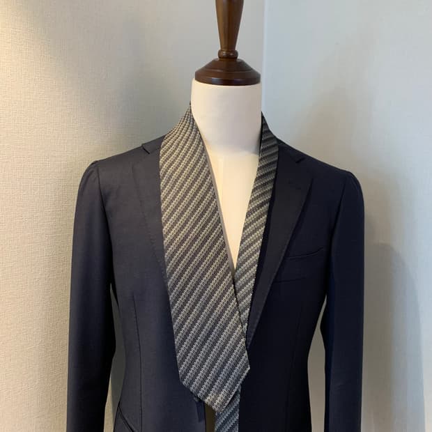 구찌(GUCCI) GG스몰로고 모노그램 블랙 명품넥타이 A+등급