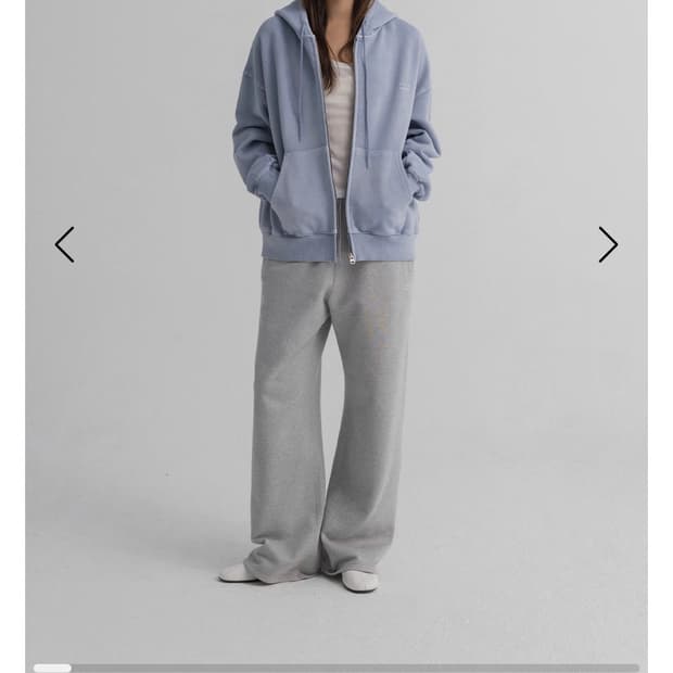 Haag 오버사이즈 후디 집업(blue)