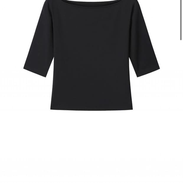 브리즈아카이브) Boatneck Half Sleeve T-Shirt BK