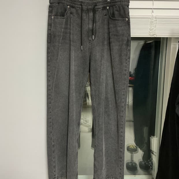 커스텀멜로우 흑청 데님