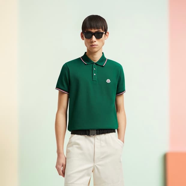 S/ 몽클레어 에센셜 와펜 PK 반팔