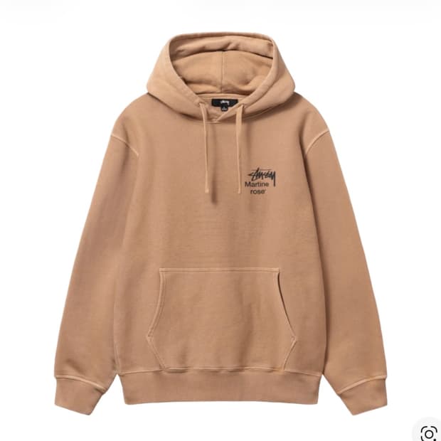 스투시 x 마틴 로즈 콜라주 피그먼트 다이드 후드 모카(xl)