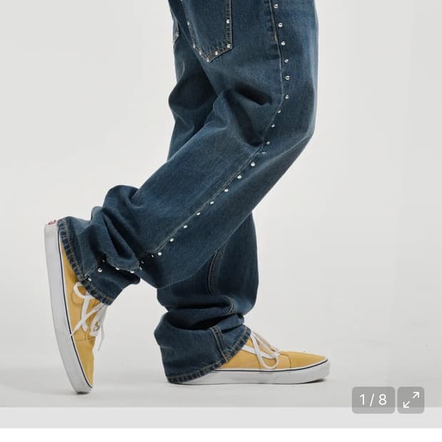 L) 엑스트라오디너리 스터드 데님 인디고