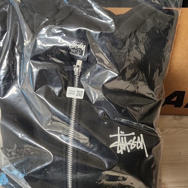 스투시 정품 기모 후드집업