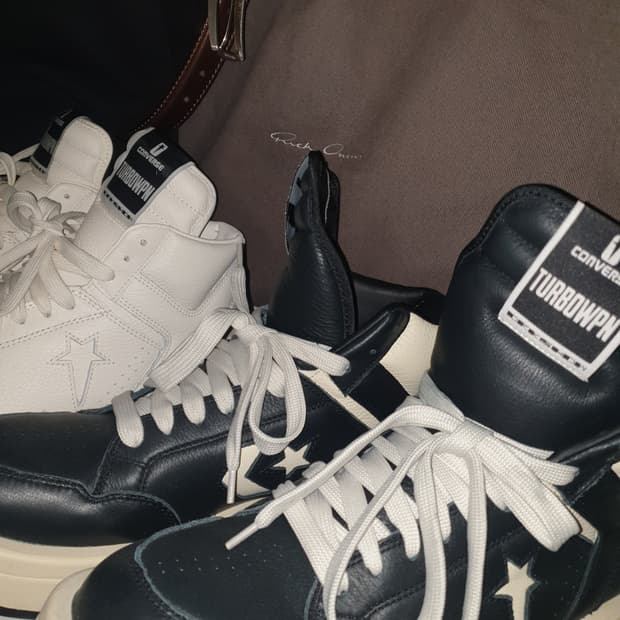 [290][교신가능] 릭 오웬스 터보 웨폰 크림 컨버스 다크쉐도우