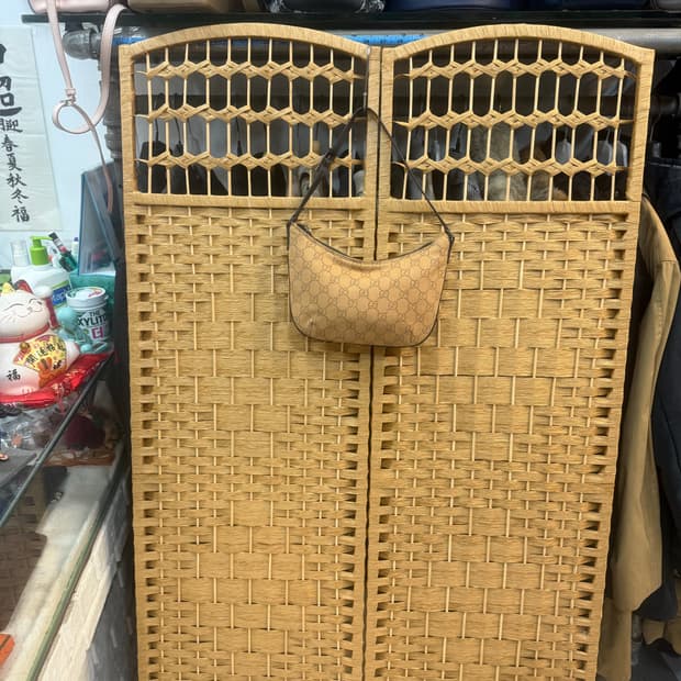 정품 구찌 캔버스 하프 문 미니 숄더백 팝니다