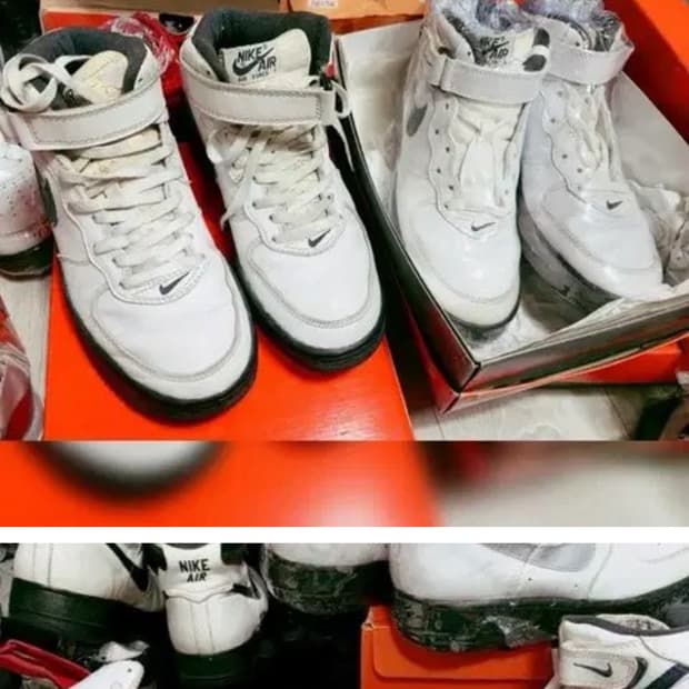 나이키 에어포스1 미드 남색완창