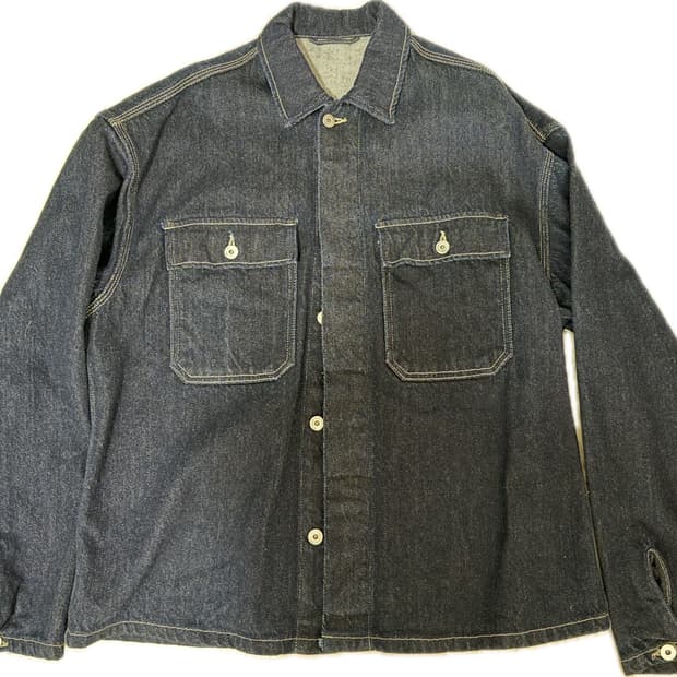 이지 시즌 샘플 데님 셔츠