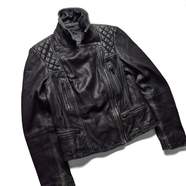 [S] 올세인츠 카고 바이커 레더자켓