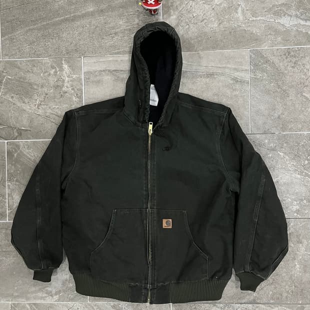 (XL) 칼하트 후드 덕 액티브 자켓 J130 MOS 모스그린