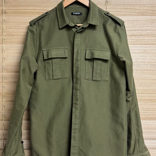14AW 발망 밀리터리 견장 자켓