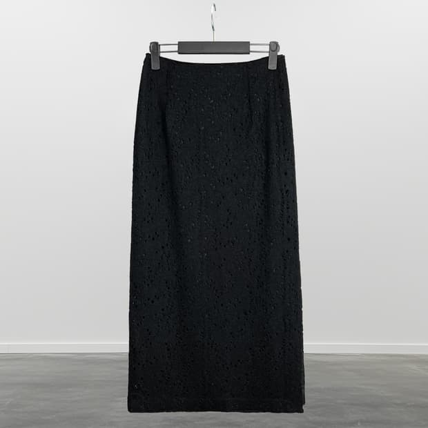 ESPACE 펀칭 롱 스커트 