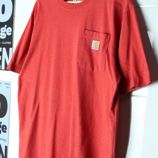 (M-XL) 칼하트 반팔 티셔츠 USA 파스텔톤 원포켓-H36410
