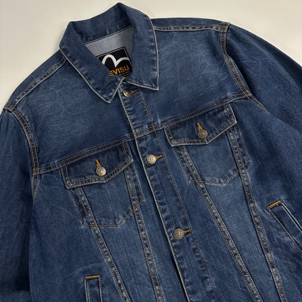 에비수 Evisu 데님 트러커 자켓 XL