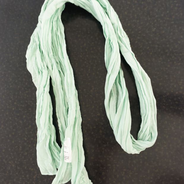 pkby Cotton silk wrinkle scarf
