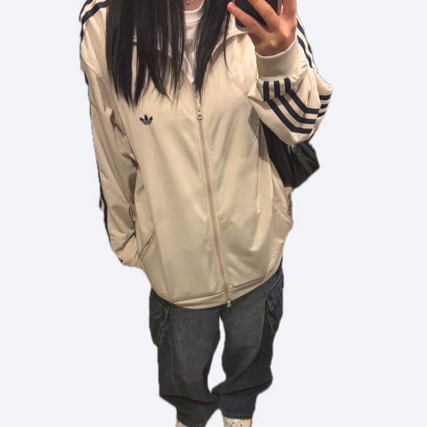 ✨아디다스 베켄바우어 파이어버드 크림 트랙탑 져지✨