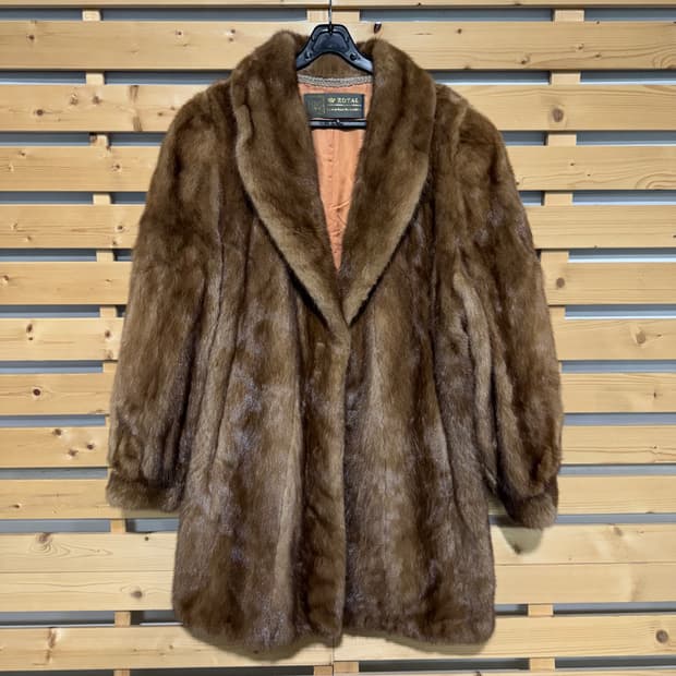 사가 밍크 코트