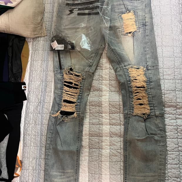 하이퍼데님 라이트블루 로지진 34