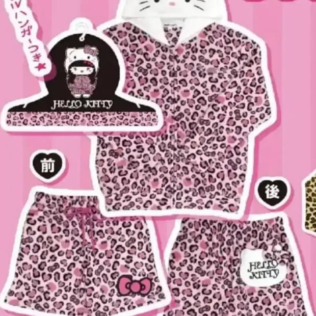 돈키호테 키티 잠옷 파자마 갸루 레오파드