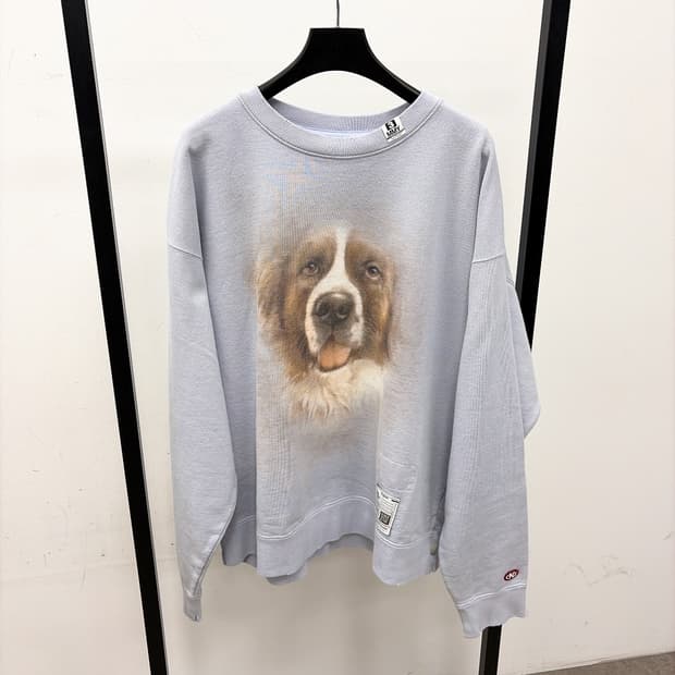 (정품/새상품) 미하라 야스히로 남성 도그 프린트 맨투맨