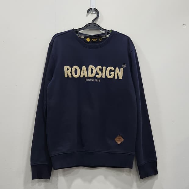 [S] 로드사인 네이비 맨투맨 티셔츠 여성 90사이즈