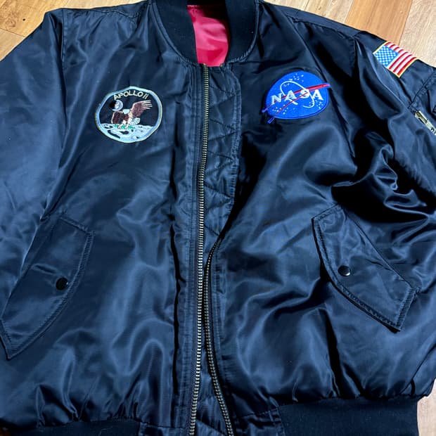 빈티지알로 NASA 아폴로 MA-1 항공점퍼 L