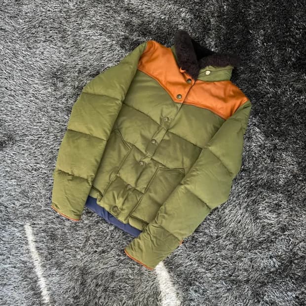 펜필드 양털 가죽 오리털 패딩 (주니어 140-150추천)