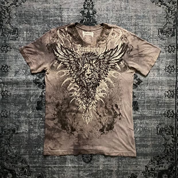 -Buckaroo- Lion Print Y2K T-Shirt