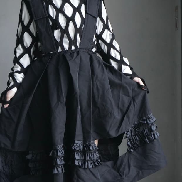 (네고가능)꼼데가르송 블랙 서스펜더 원피스 (25SS M사이즈)