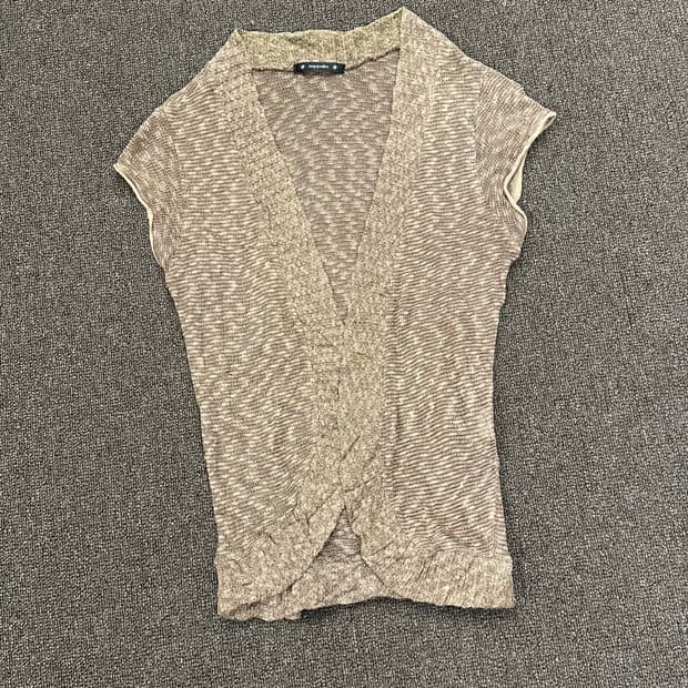 OS)napalm vintage 여셩 브라운 니트 베스트