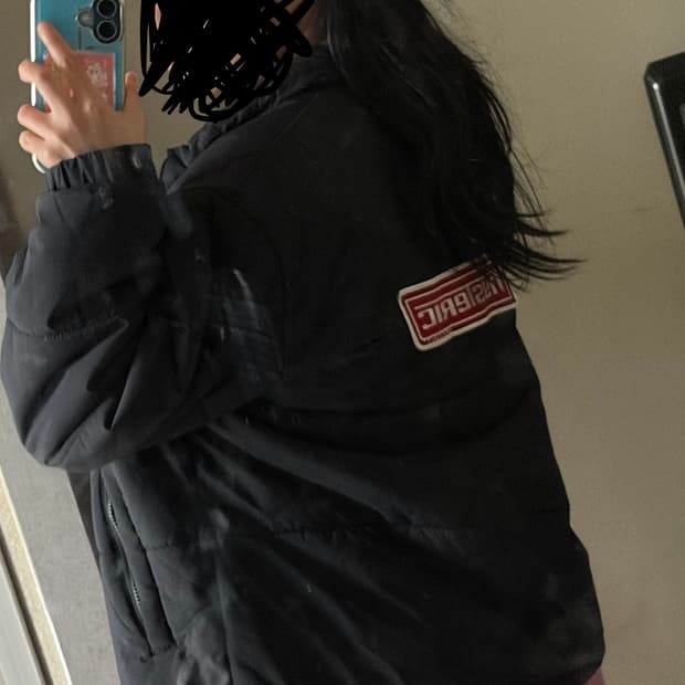 히스테릭글래머 로고 패딩