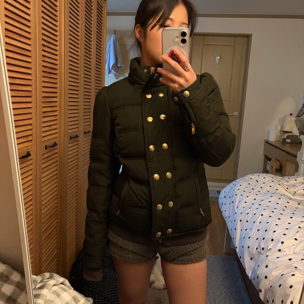 쥬시꾸뛰르 패딩 나폴레옹 자켓 