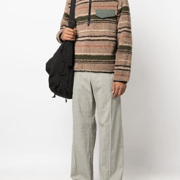 ranra 스트라이프 아노락 XL