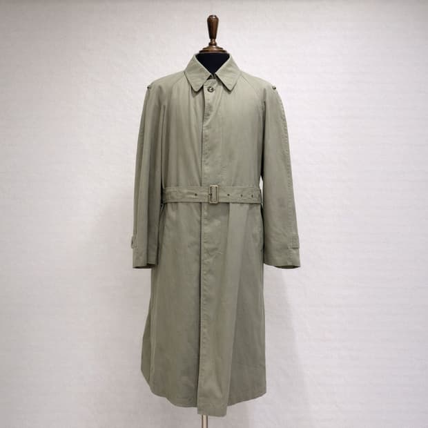 클래식 카키 싱글 트렌치 코트