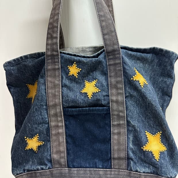 Remi Relief x b’2nd 데님 토트백