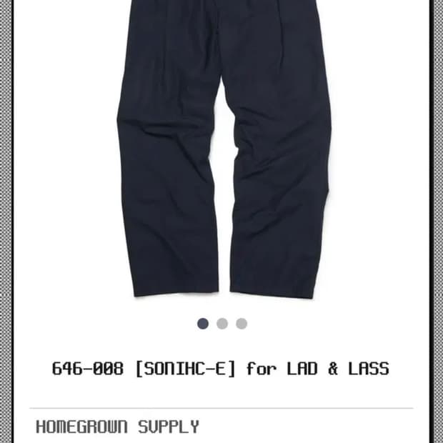 홈그로운 서플라이 SONIHC-E 네이비 팬츠 L사이즈