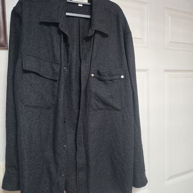 셔터 울 셔츠 자켓 L