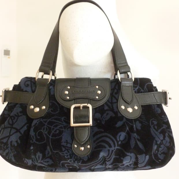 longchamp) Y2k Corduroy Bag (Navy)