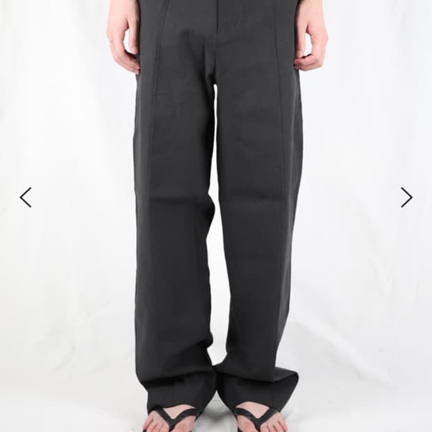 (구매,2)LES stitch crease trouser 차콜, 올리브