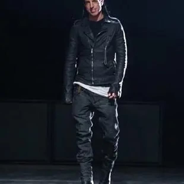 릭오웬스 16ss 스투지 레더 바이커 자켓