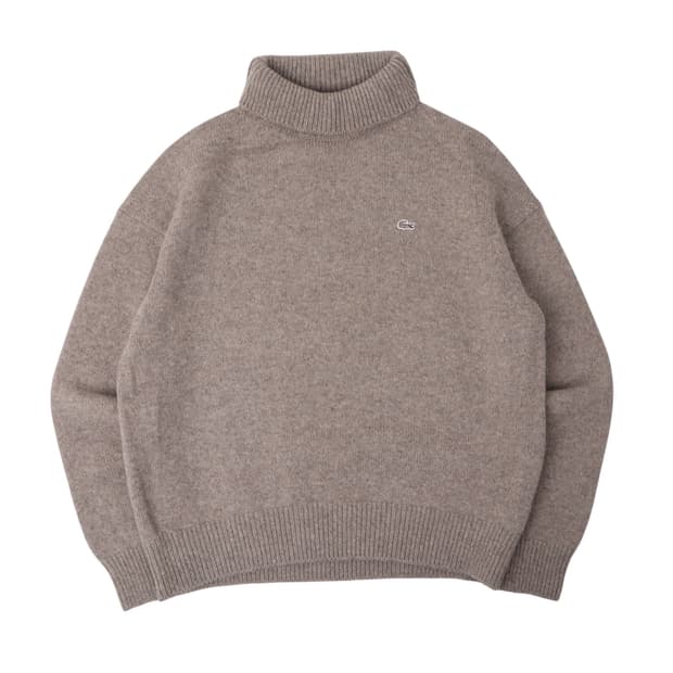라코스테 우먼스 울 알파카 터틀넥 니트