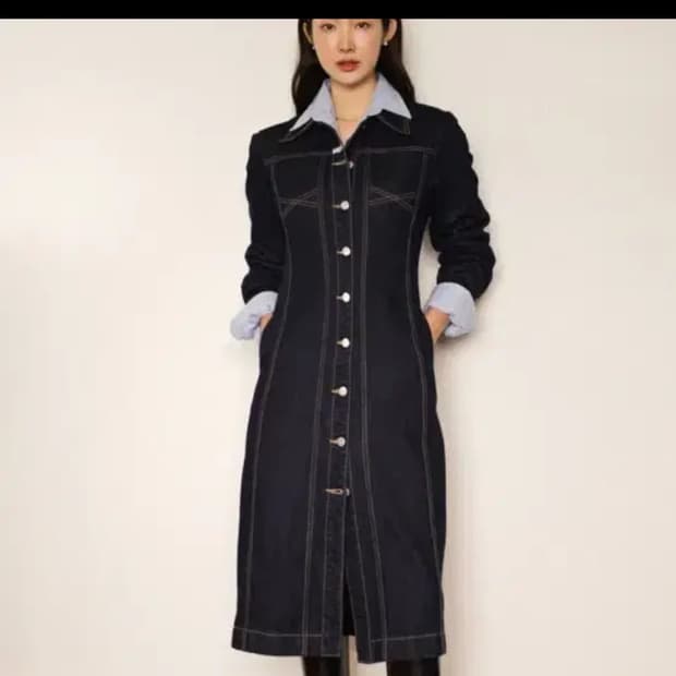 마리떼 데님 원피스