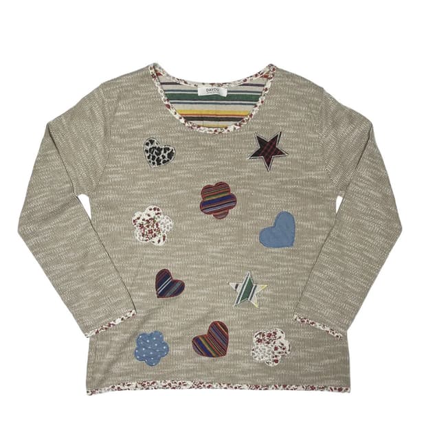 Cute patch knit